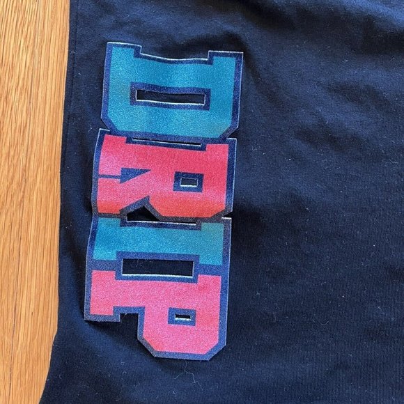 Eternity BC/AD Men Black Drip Embroidered 3D SHARK MOUTH Logo Tshirt Xl Cotton - Picture 9 of 12